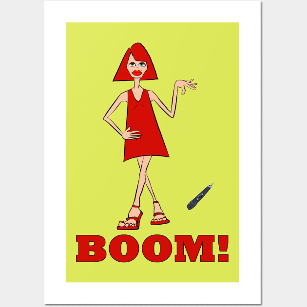 Boom! Mic Drop Wall Art by Turnersartandcrafts